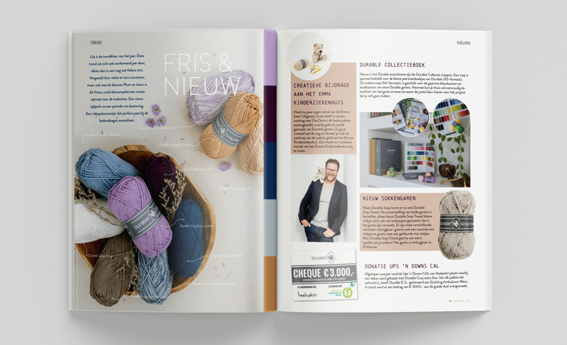 Durable Yarn magazine spread